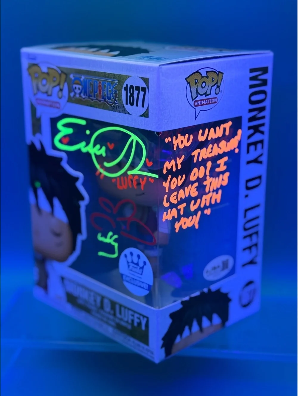 Colleen Clinkenbeard and Erica Schroeder signed Luffy One piece Funko JSA COA